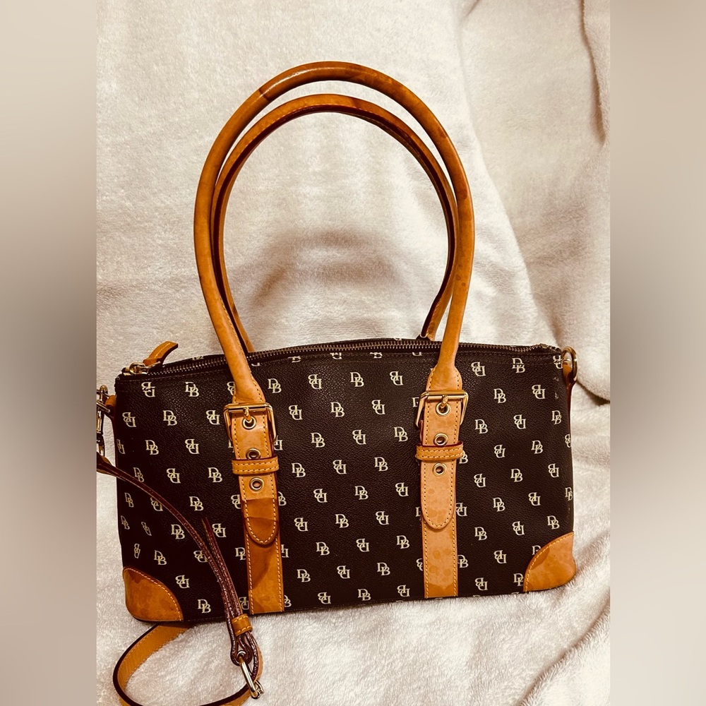 Brown and tan Dooney & Bourke Designer Handbag